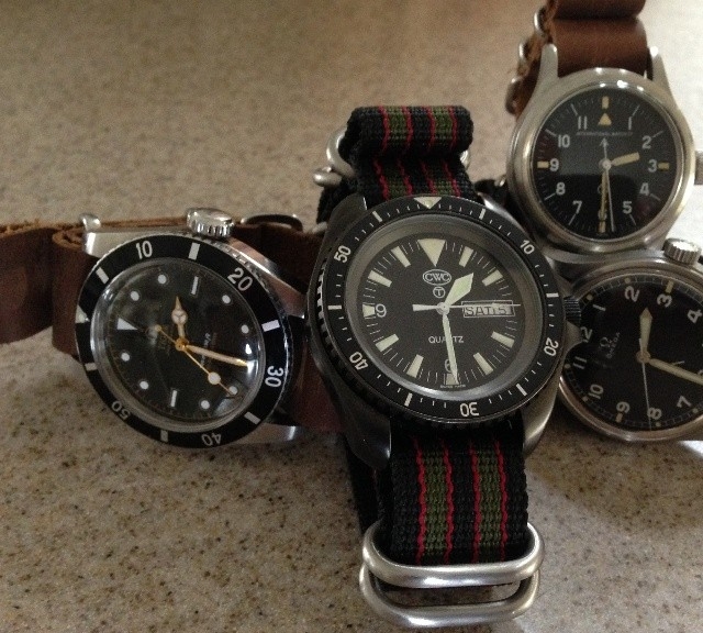 Collection of watch with Zulu straps and NATO straps from #cheapestnatostraps.com #natostrap #natoband #leathernatostrap #zulustrap #klocksnack #watchuseek #watchband #watchstrap